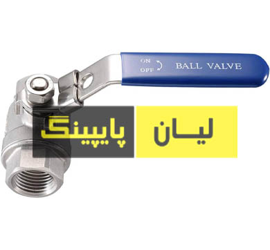 شیر گازی استنلس استیل 1000 وگ رزوه ای دو تیکه استنلس استیل 316 اروپایی